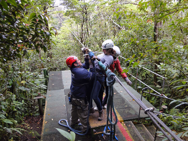 Getting Ready for the Canopy Tour in Monteverde