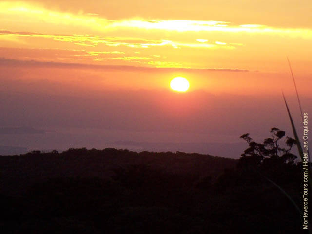 Sunset View from Hotel Las Orquideas