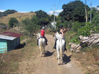 Horseback Riding Through Villages in Costa Rica